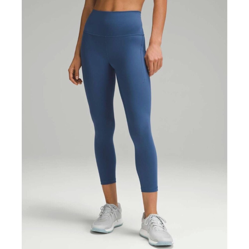 Lululemon Wunder Train High-Rise Tight with Pockets 25" Pitch Blue Size 8